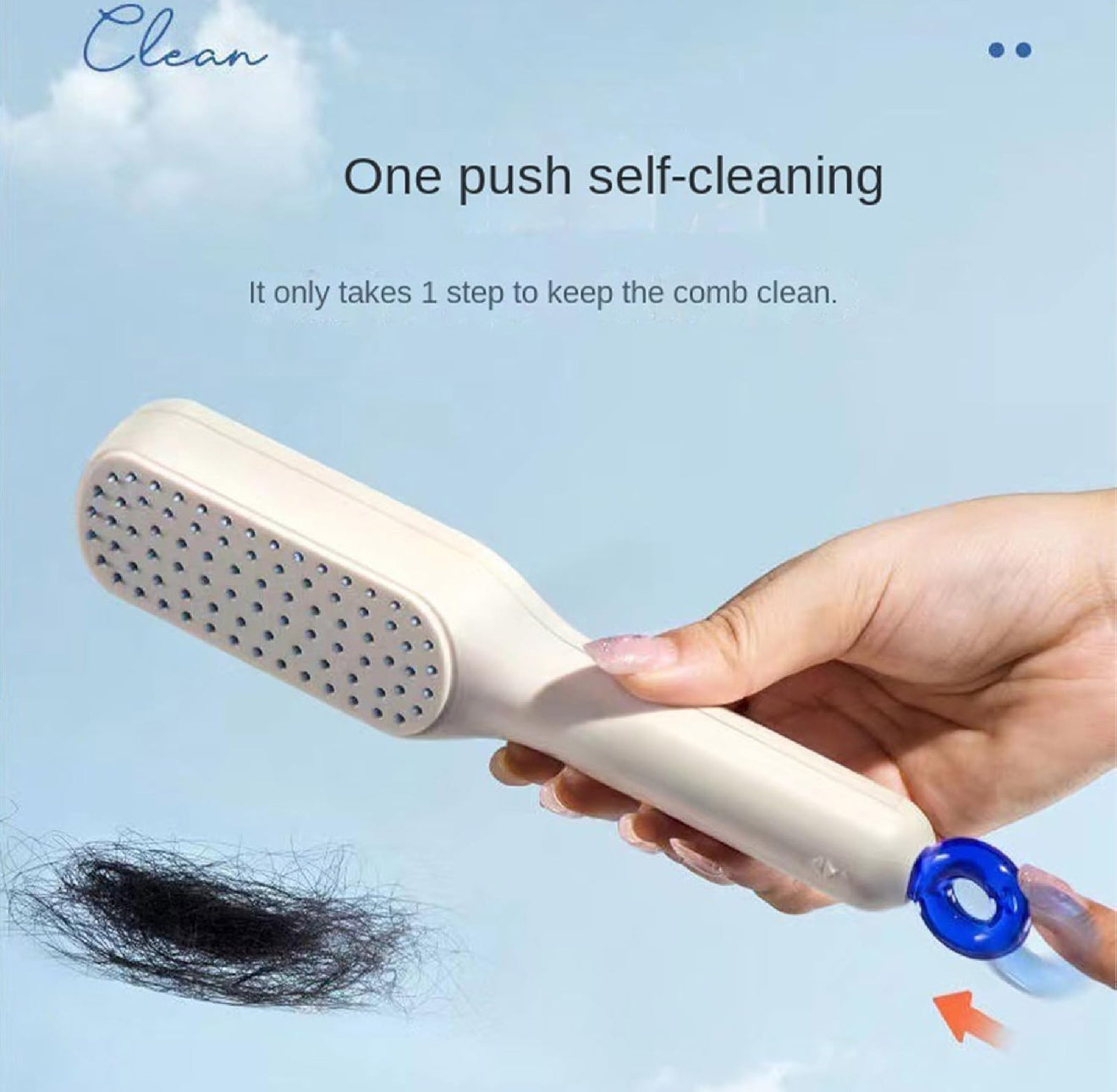 Cepillo Retráctil Autolimpiable