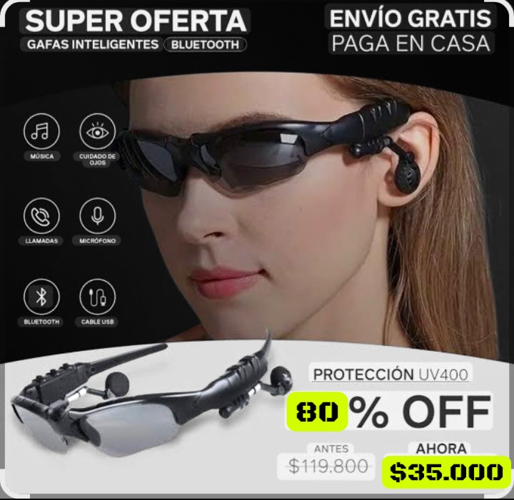 Gafas De Sol deportivas Bluetooth Audio